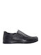 Leder Herren Freizeitschuhe Anatomisch Schwarz
