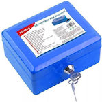 Cash Box with Lock Blue MI027-1