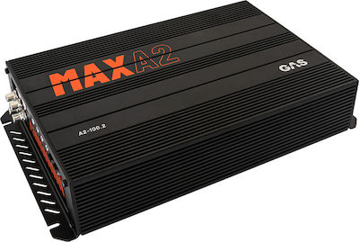 Gas Audio Power Ενισχυτής Αυτοκινήτου MAX A2-100.2 2 Καναλιών