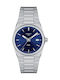 Tissot PRX Γυναικείο Ρολόι 35mm Μπαταρίας με Ασημί Μεταλλικό Μπρασελέ