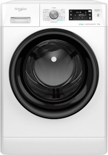Whirlpool Πλυντήριο Ρούχων 8kg με Τεχνολογία Ατμού 1400 Στροφών 6th Sense FFB 8469 BV BE