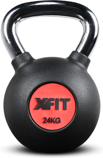 X-FIT 35655 Kettlebell από Λάστιχο 24kg Μαύρο