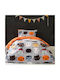 Nima Sheet Set Single Cotton Happy Halloween Gray 170x255cm 3pcs