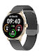 Garett Classy Edelstahl Wasserdicht Smartwatch mit Pulsmesser (Gold / Black)