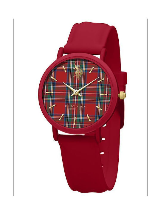 U.S. Polo Assn. Remy Women's Watch with Red Rub...