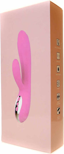 Boss Of Toys Vibrator Kaninchen Joker Heating Double Vibrating Massage Stick 21.7cm Pink