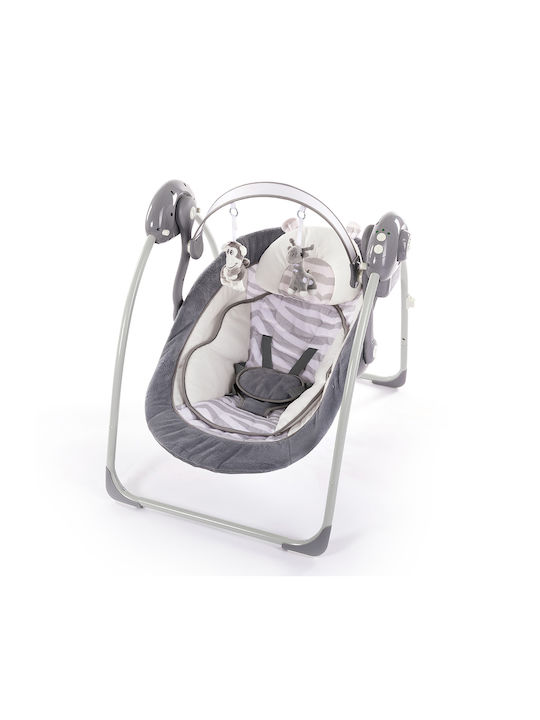 Bo Jungle Electric Baby Relax Swing 2 in 1 B-Portable with Music and Vibration White Tiger for Child up to 9kg