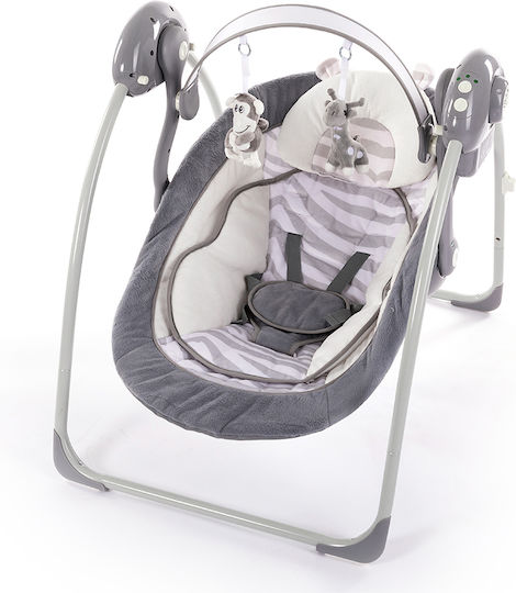 Bo Jungle Electric Baby Relax Swing B-Portable with Music and Vibration White Tiger for Child up to 9kg