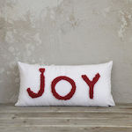 Nima Christmas Decorative Pillow Joy Rectangular White 60x30pcs