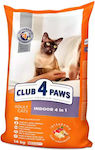Club 4 Paws Indoor 4 in 1 Dry Food for Adult Cats with Chicken 14kg