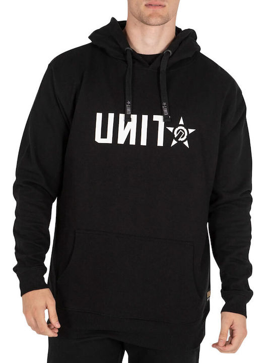 UNIT INC HOODIE BLACK/WHITE