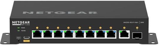 NetGear GSM4210PD Managed L2 PoE Switch με 9 Θύρες Gigabit (1Gbps) Ethernet και 1 SFP Θύρα