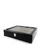 Daponte Wooden Case Deluxe with transparent lid for 12 watches in Black color DAP-WB11
