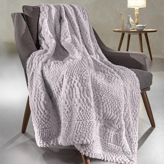 Guy Laroche Crusty Zweisitzer-Sofa Überwurf Melanzane