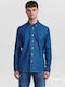 Gabba Athlon Men's Shirt Long Sleeve Denim Blue