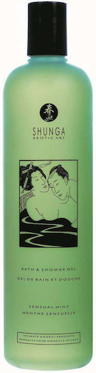 Shunga Bath & Shower Αφρόλουτρο για Γυναίκες με Άρωμα Sensual Mint 500ml