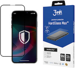 3MK HardGlass Max 0.3mm Full Face Tempered Glass Μαύρο (iPhone 14 Plus)