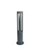 Universo Illuminazione Outdoor Floor Lamp Small Post LED Outdoor 12W with Cold White Light IP65 Gray