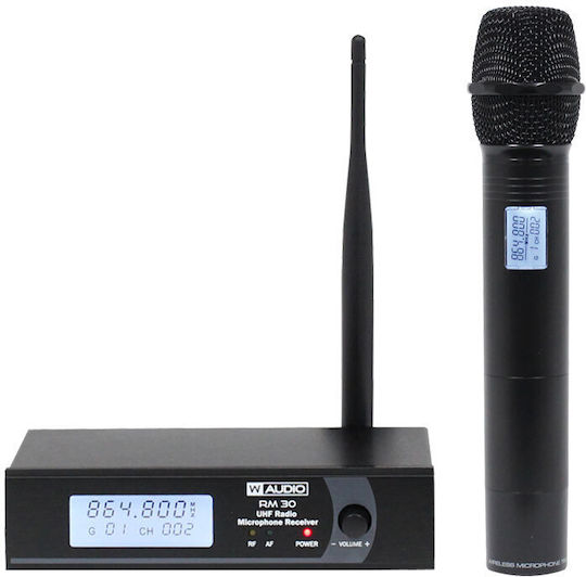 W-Audio RM 30 UHF Handheld Radio (863.1Mhz) Set Wireless Microphone Handmade for Vocals