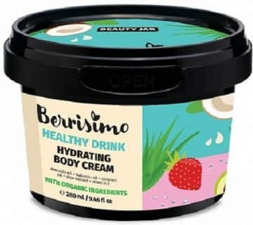 Beauty Jar Berrisimo Healthy Drink Ενυδατική Κρέμα Σώματος με Ουρία 280ml