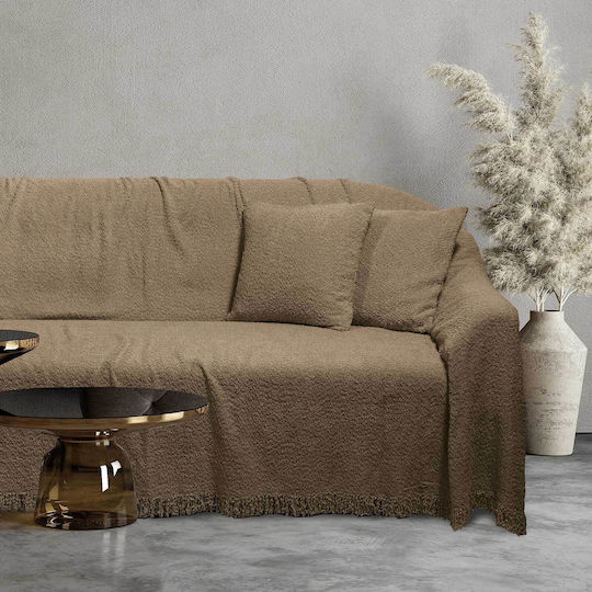 Das Home Sofa Throws 2 Seater 0233 180x250cm Coffee