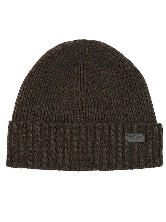 Barbour Knitted Beanie Cap Brown