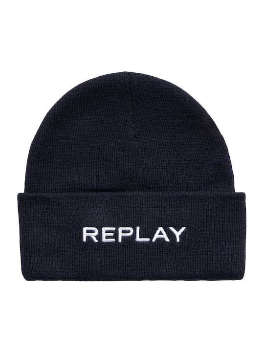 Beanie Ανδρικός Σκούφος Πλεκτός σε Navy Μπλε χρώμα