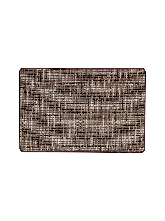 Atmosphera Wooven Pixel Ορθογώνιο Χαλάκι Κουζίνας Καφέ 45x60εκ.