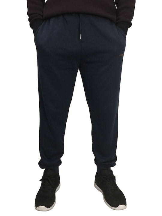 Double Sweatpants with Elastic Navy Blue