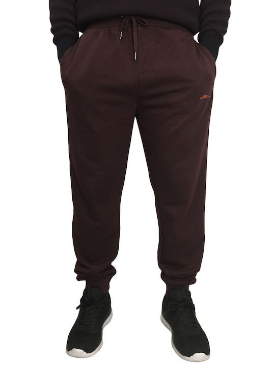 Sweatpants with Elastic Burgundy