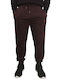 Sweatpants with Elastic Burgundy