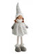 Zen Collection Weihnachtsfigur Stoff Elf Silber 48x14x13cm