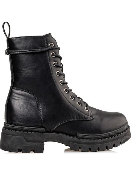 Women's Ankle Boots with Medium Heel Black