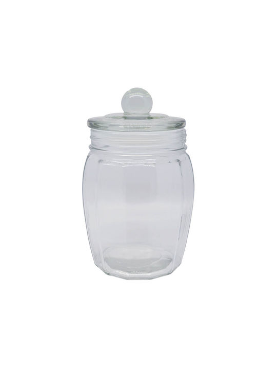 Ankor Ankor General Use Glass Jar with Lid Transparent 800ml 1 Piece