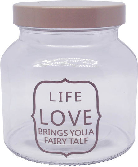 Ankor Ankor Allgemeine Verwendung Glas Vasen mit Deckel Transparent 600ml