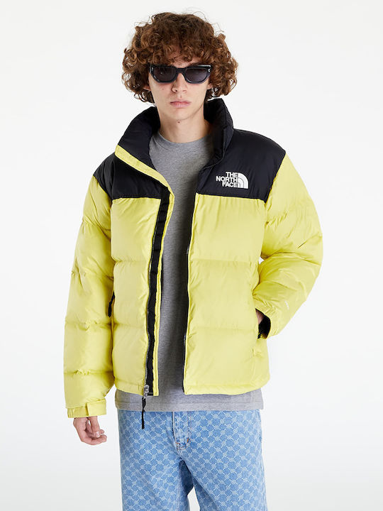 1996 Retro Nuptse Χειμωνιάτικο Μπουφάν Puffer Κίτρινο