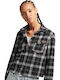 D3 Vintage Heritage Check Shirt Women's Checked Long Sleeve Shirt Beige