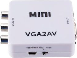 Aoweixun Aoweixun VGA2AV VGA Female To RCA Female Aoweixun Aoweixun VGA2AV VGA Female To RCA Female