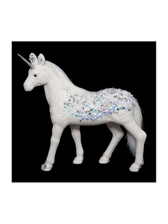 Atmosphera Weihnachtliche Figur Pferd Weiß Höhe 25cm
