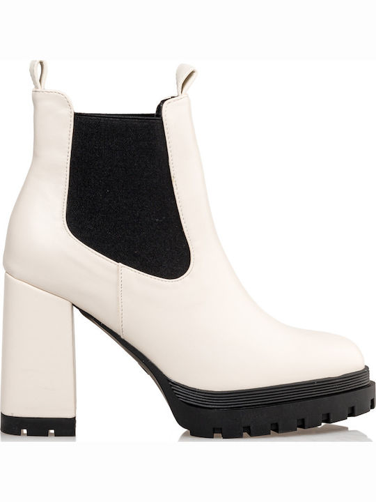 Envie Shoes Кожени Дамски Челси Ботуши с Висока...