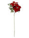 Weihnachtsdekoration Stoff Blume Länge 75cm.