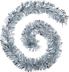 Christmas Garland Tinsel Silver