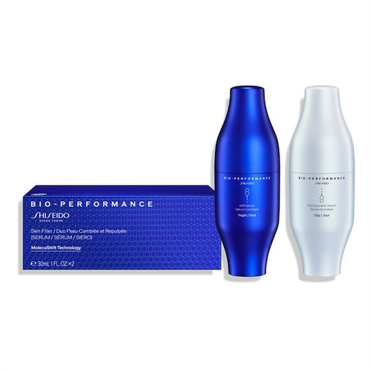 Shiseido Bio Performance Skin Filler Serum Duo Σετ Περιποίησης για Αντιγήρανση 2τμχ