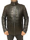 GR-ALBERT MEN'S LEATHER JACKET BLACK