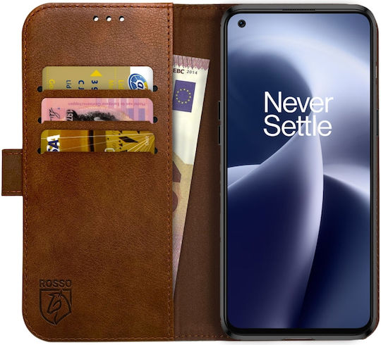 Rosso Element Wallet Piele artificială Maro (OnePlus Nord 2T)
