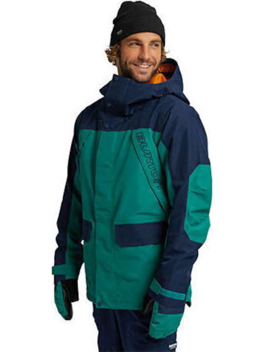 Winter Jacket Hardshell Waterproof and Windproof Green