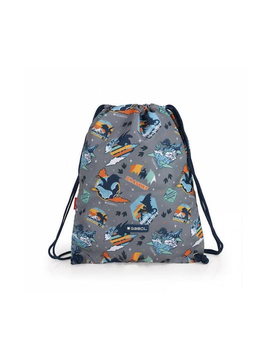 Gabol Gymsack Dragon Kinder Rucksack Beuteltasche Gray