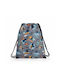 Gabol Gymsack Dragon Kinder Rucksack Beuteltasche Gray