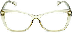 Moscow Mule Women's Acetate Blue Light Blocking Glasses Butterfly Beige