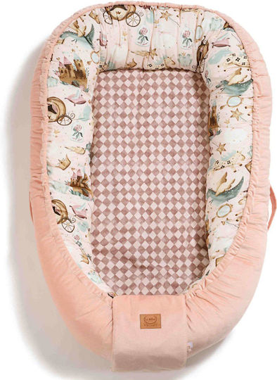 La Millou Βρεφικό Μαξιλάρι Φωλιά Princess Powder Pink 45x90εκ.